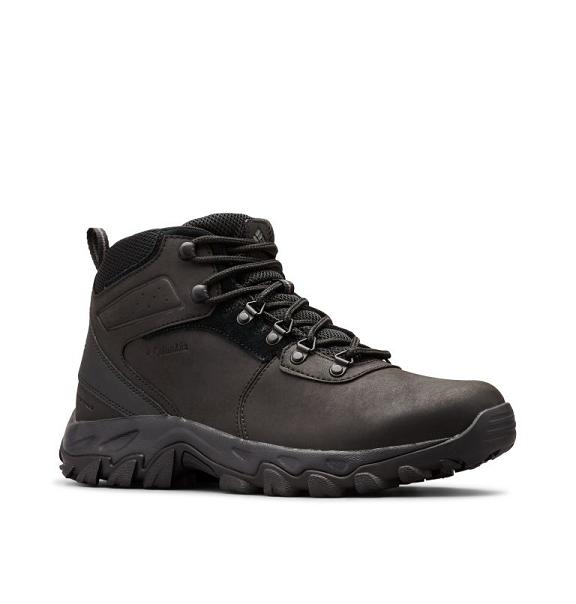 Columbia Newton Ridge Plus II Boots Black For Men's NZ79465 New Zealand